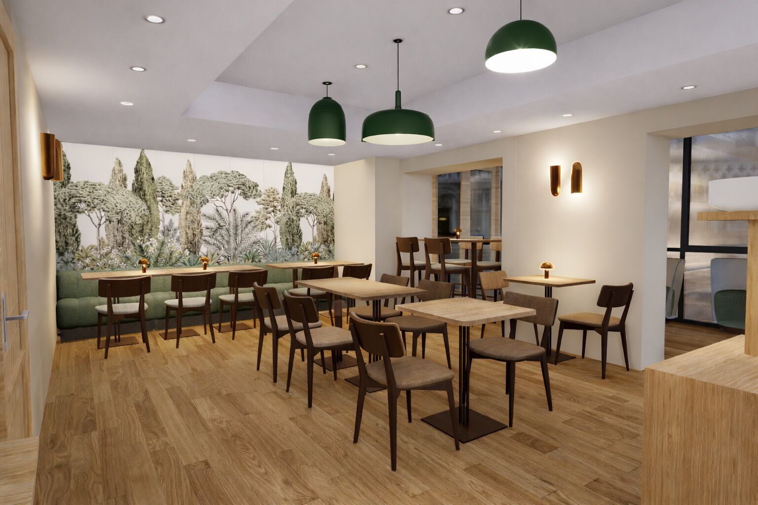 Daily buffet breakfast (EUR 21 per person)