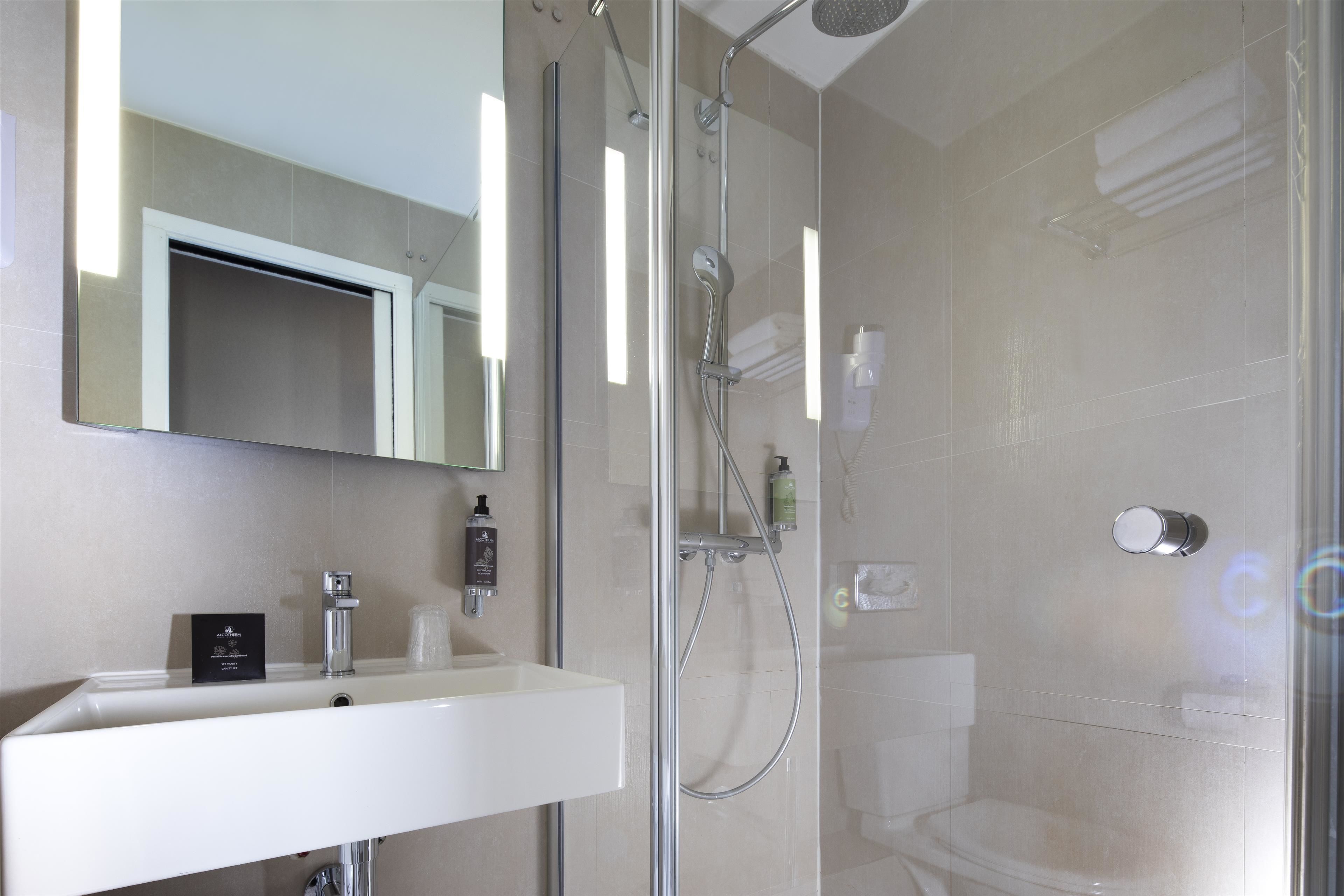 free toiletries, hair dryer, towels, soap