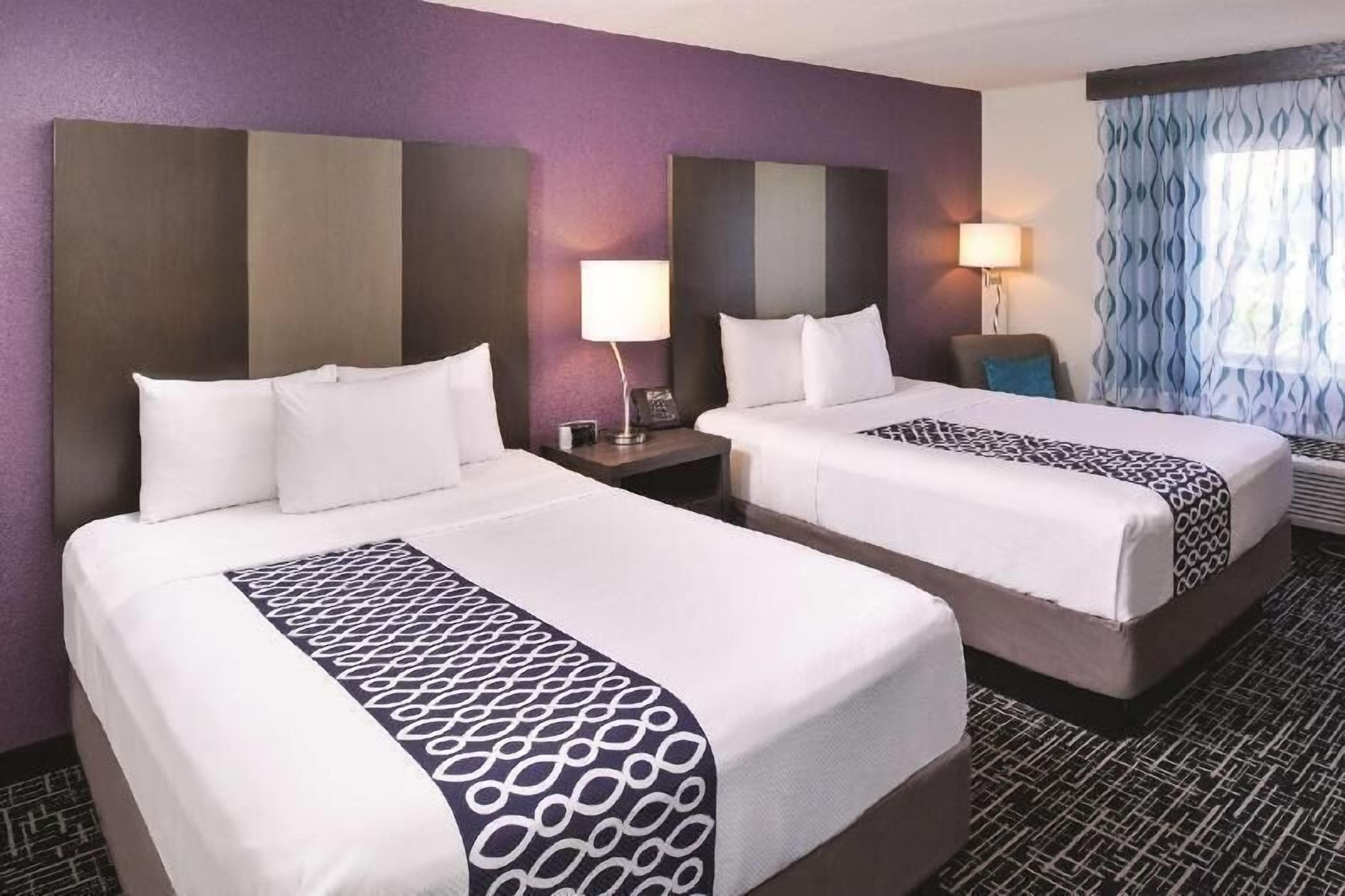 Premium bedding, desk, blackout drapes, iron/ironing board