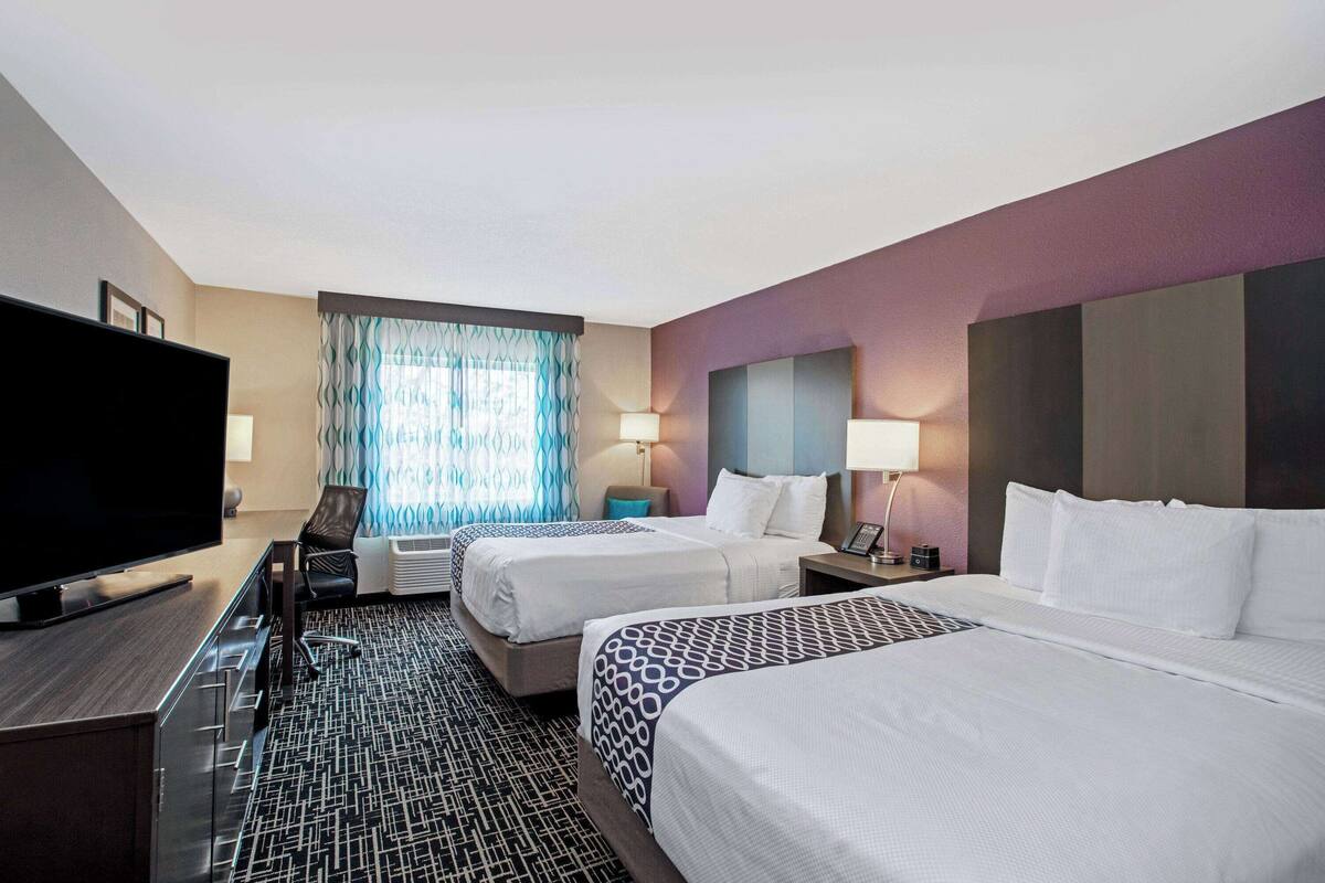 premium bedding, desk, iron/ironing board, free cots/infant beds