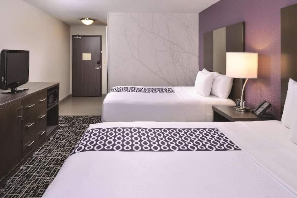 Premium bedding, desk, blackout drapes, iron/ironing board