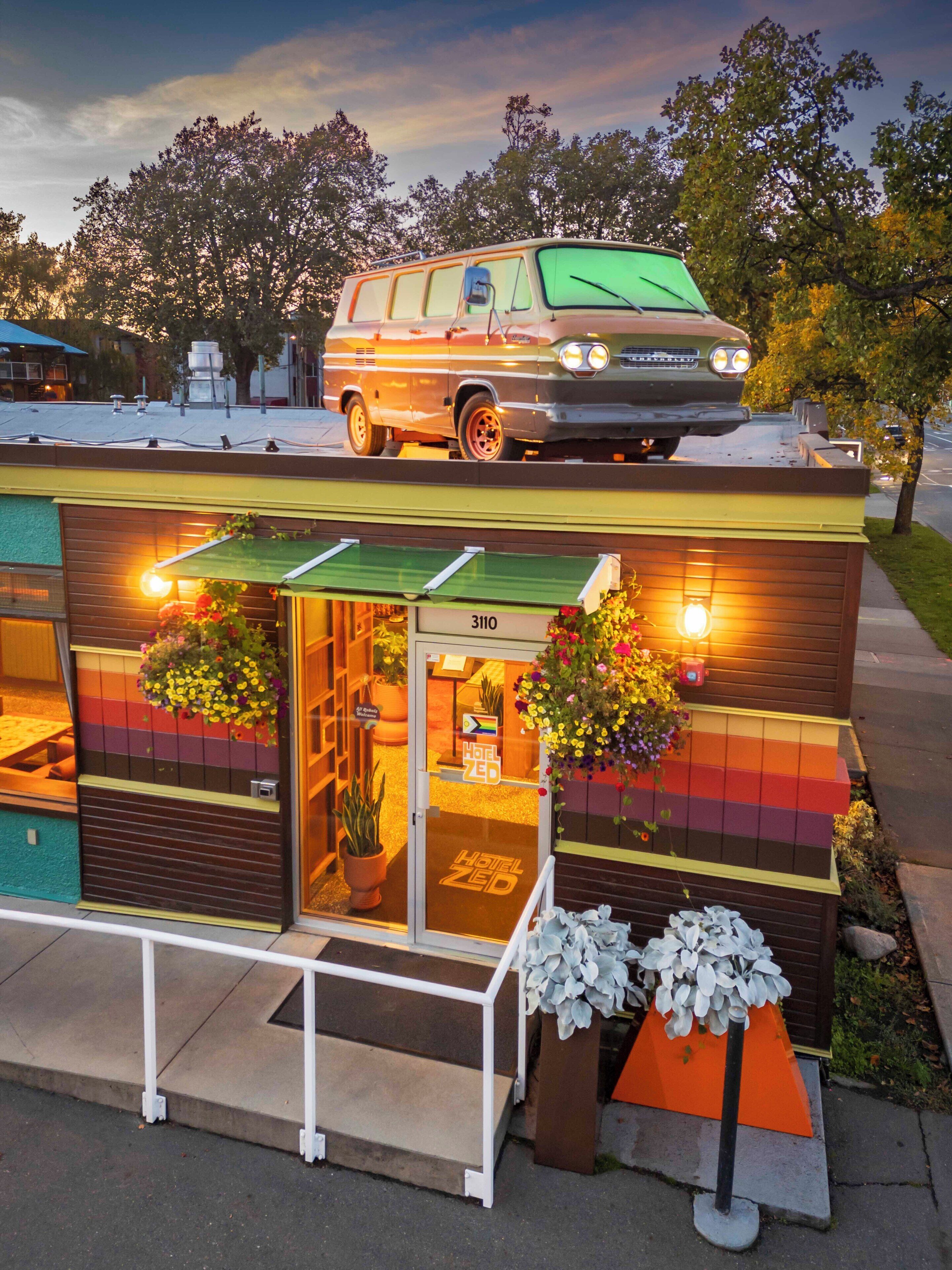 Façade de l’hébergement