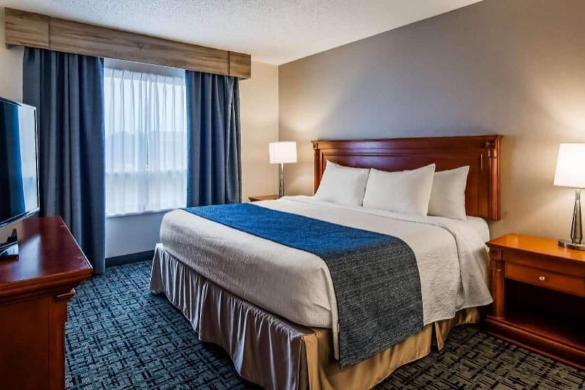 Memory-foam beds, in-room safe, blackout curtains, soundproofing