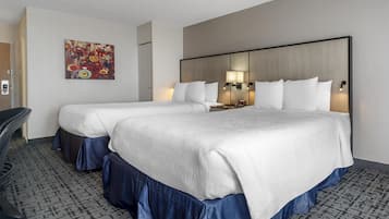 Memory-foam beds, in-room safe, blackout curtains, soundproofing