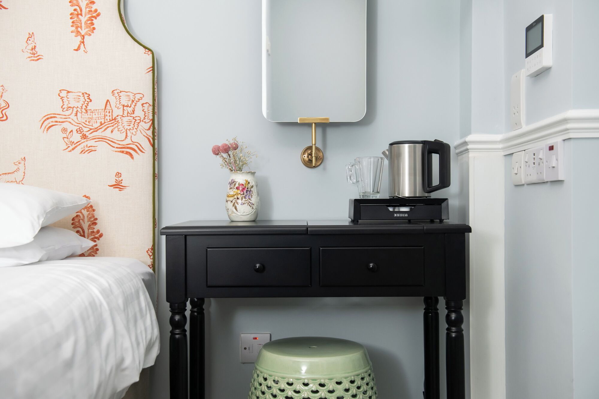 Blackout drapes, iron/ironing board, free WiFi, bed sheets