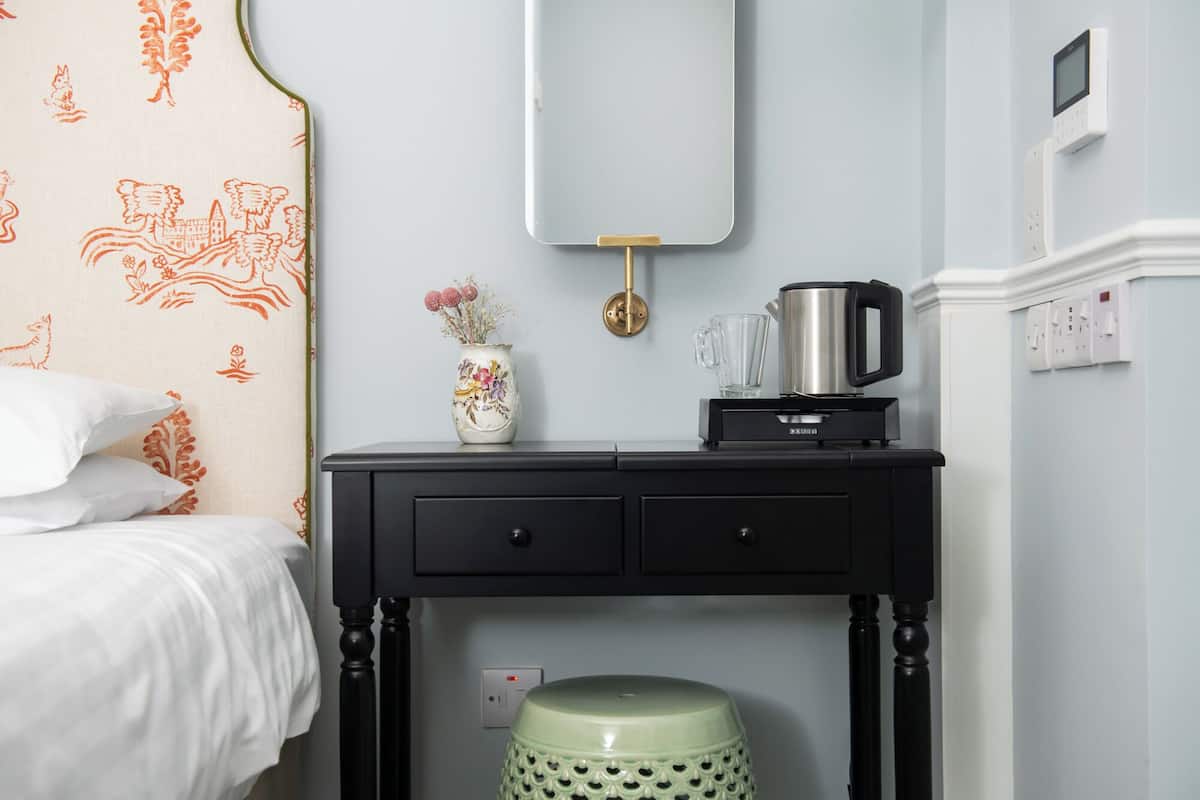 Blackout drapes, iron/ironing board, free WiFi, bed sheets