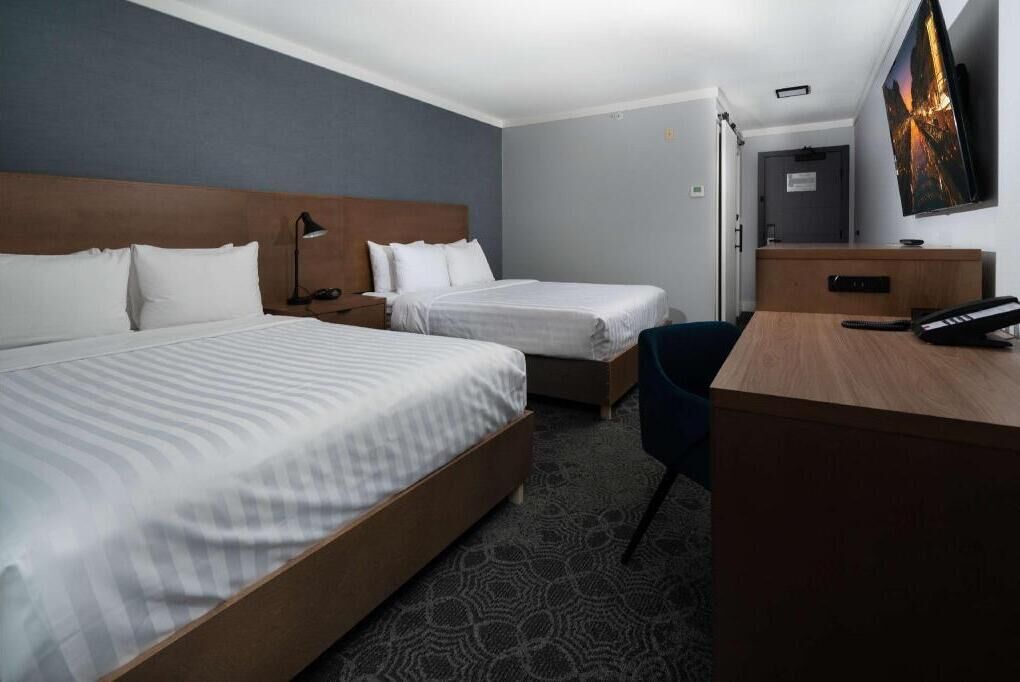 Premium bedding, pillow-top beds, in-room safe, desk