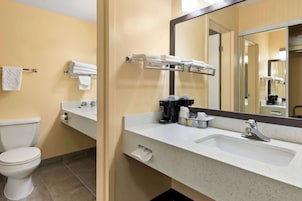 Standard Room, 1 Queen Bed, Non Smoking | Bathroom | Free toiletries, hair dryer, towels, soap