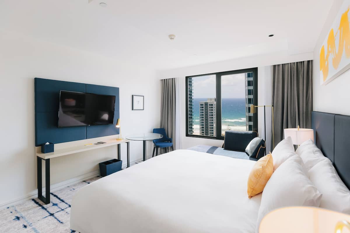 Camera Premium, 1 letto king, vista oceano | Biancheria da letto di alta qualità, minibar, una cassaforte in camera