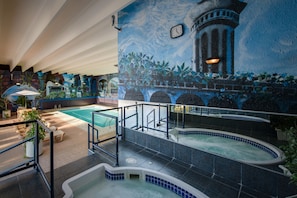 Indoor spa tub