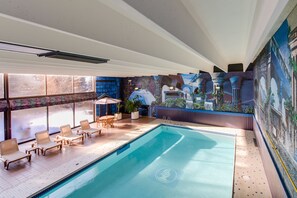 Indoor pool, outdoor pool