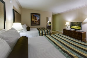Premium bedding, blackout drapes, iron/ironing board, rollaway beds