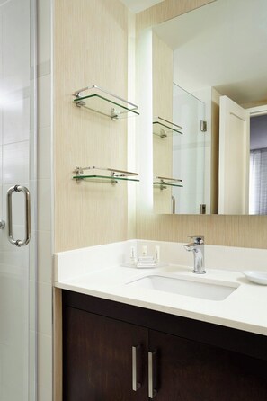 Free toiletries, hair dryer, towels