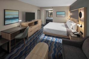 Chambre, 1 très grand lit et 1 canapé-lit | Literie de qualité, lit avec matelas à plateau-coussin, bureau