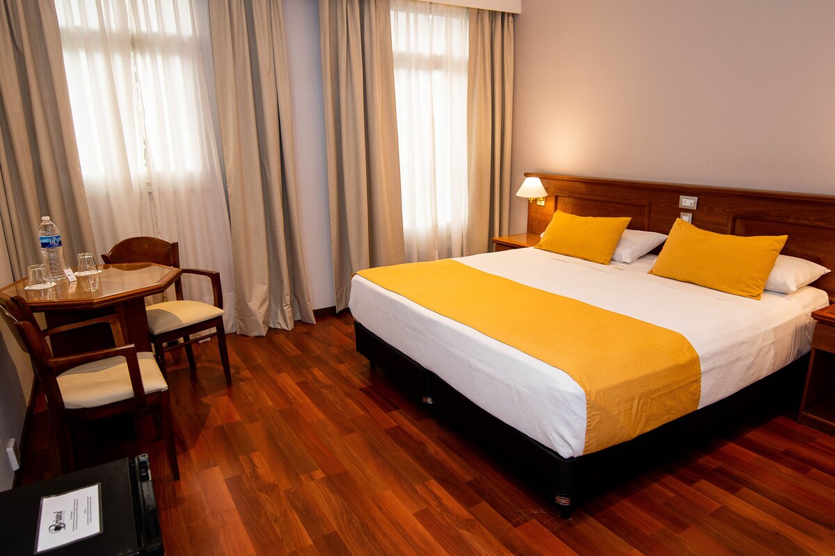 Habitación superior, 1 cama de matrimonio, vistas a la ciudad | Ropa de cama hipoalergénica, minibar, caja fuerte y escritorio