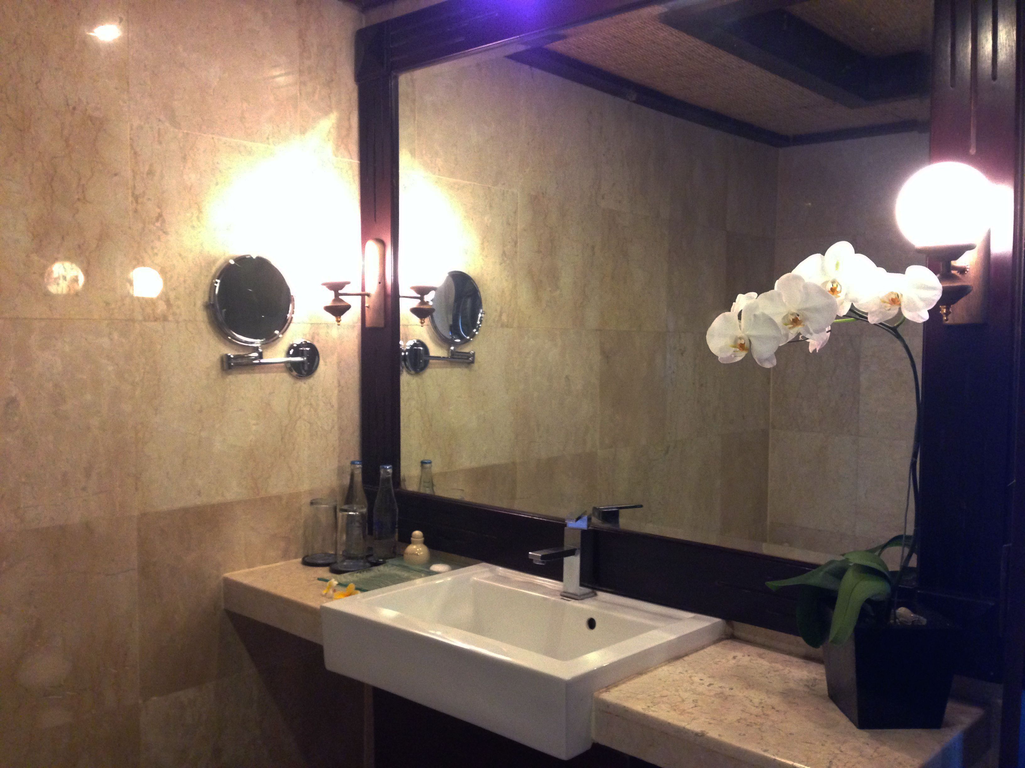 1 bedroom spa villa | bathroom | separate bathtub and shower, deep-soaking bathtub, free toiletries
