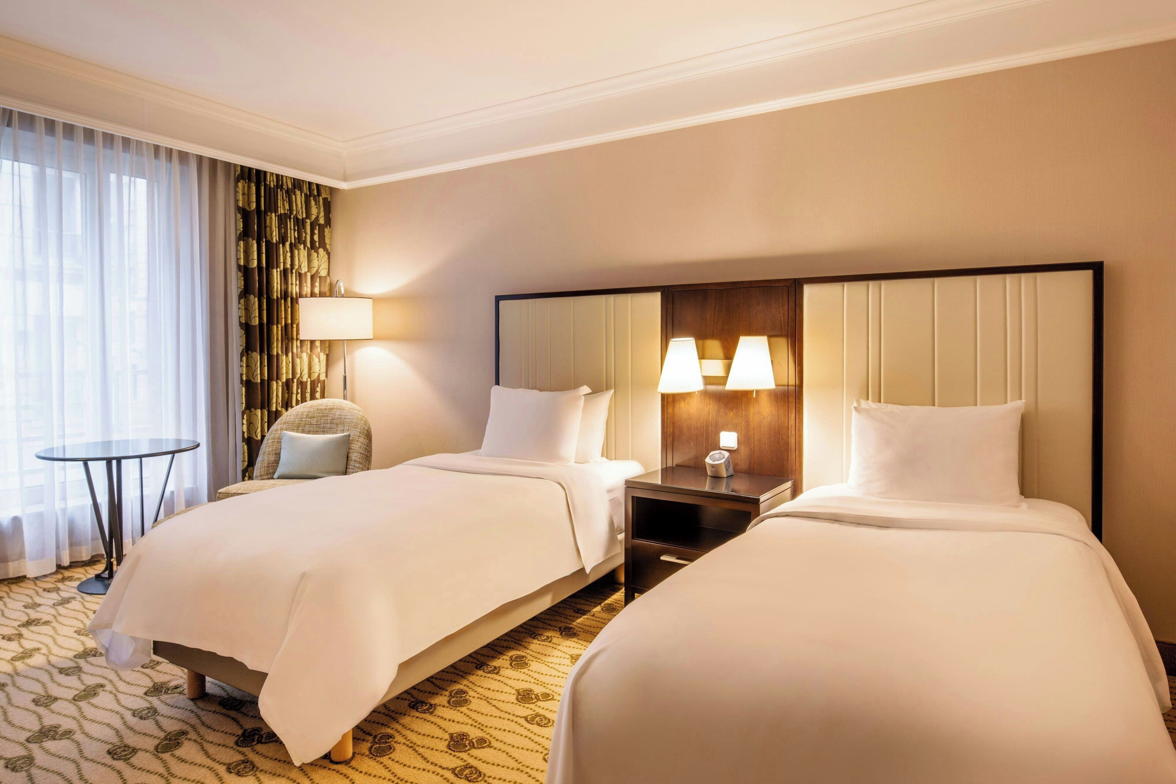 club room, 2 single beds, non smoking | hypo-allergenic bedding, in-room safe, desk, blackout curtains