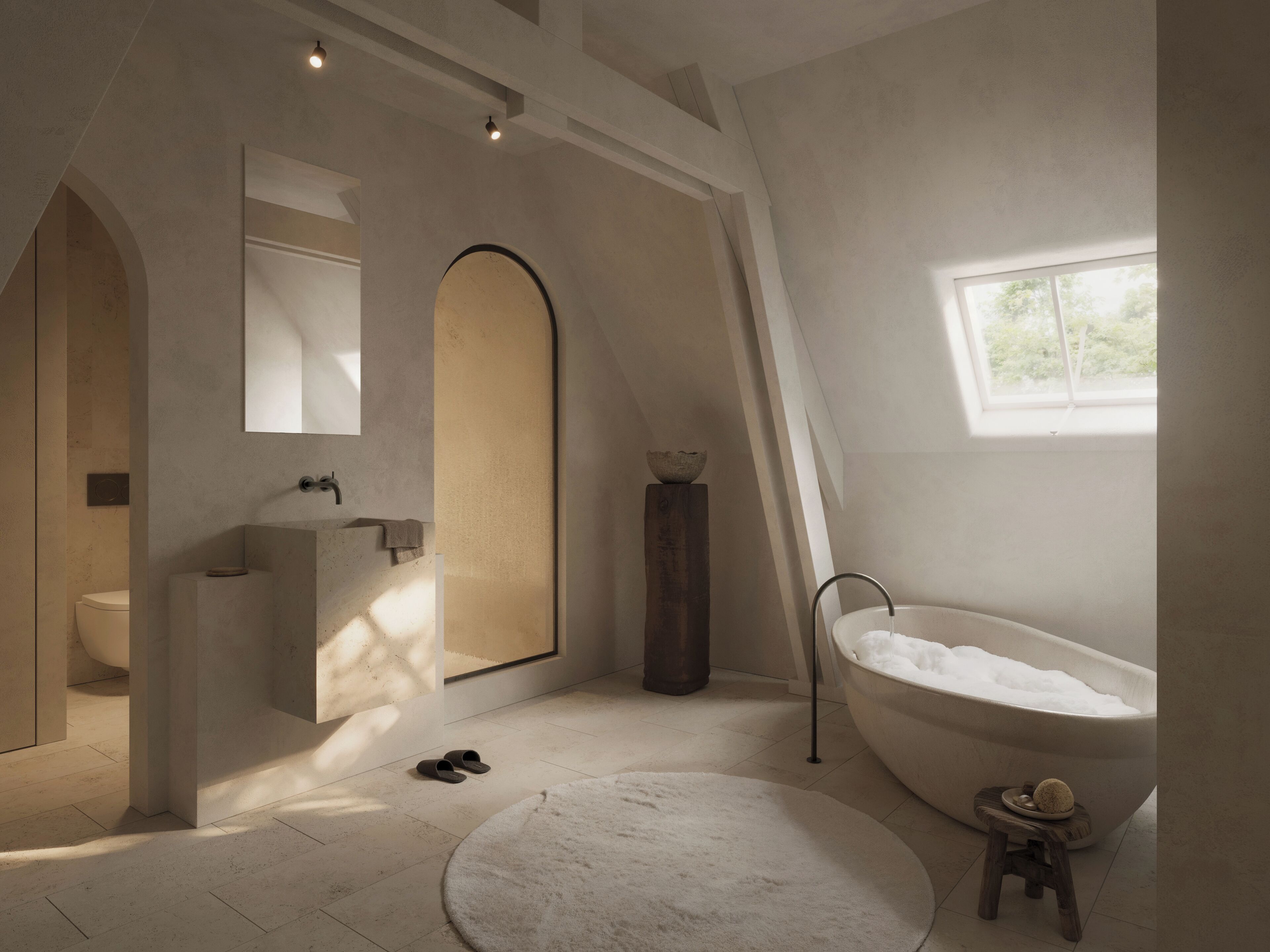 Royal tweepersoonskamer | Badkamer | Gratis toiletartikelen, een haardroger, handdoeken
