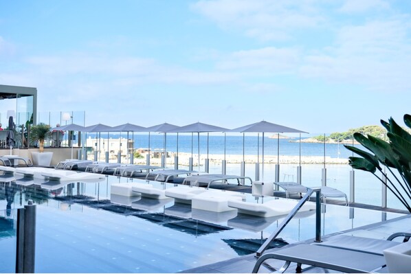 Indoor pool, outdoor pool