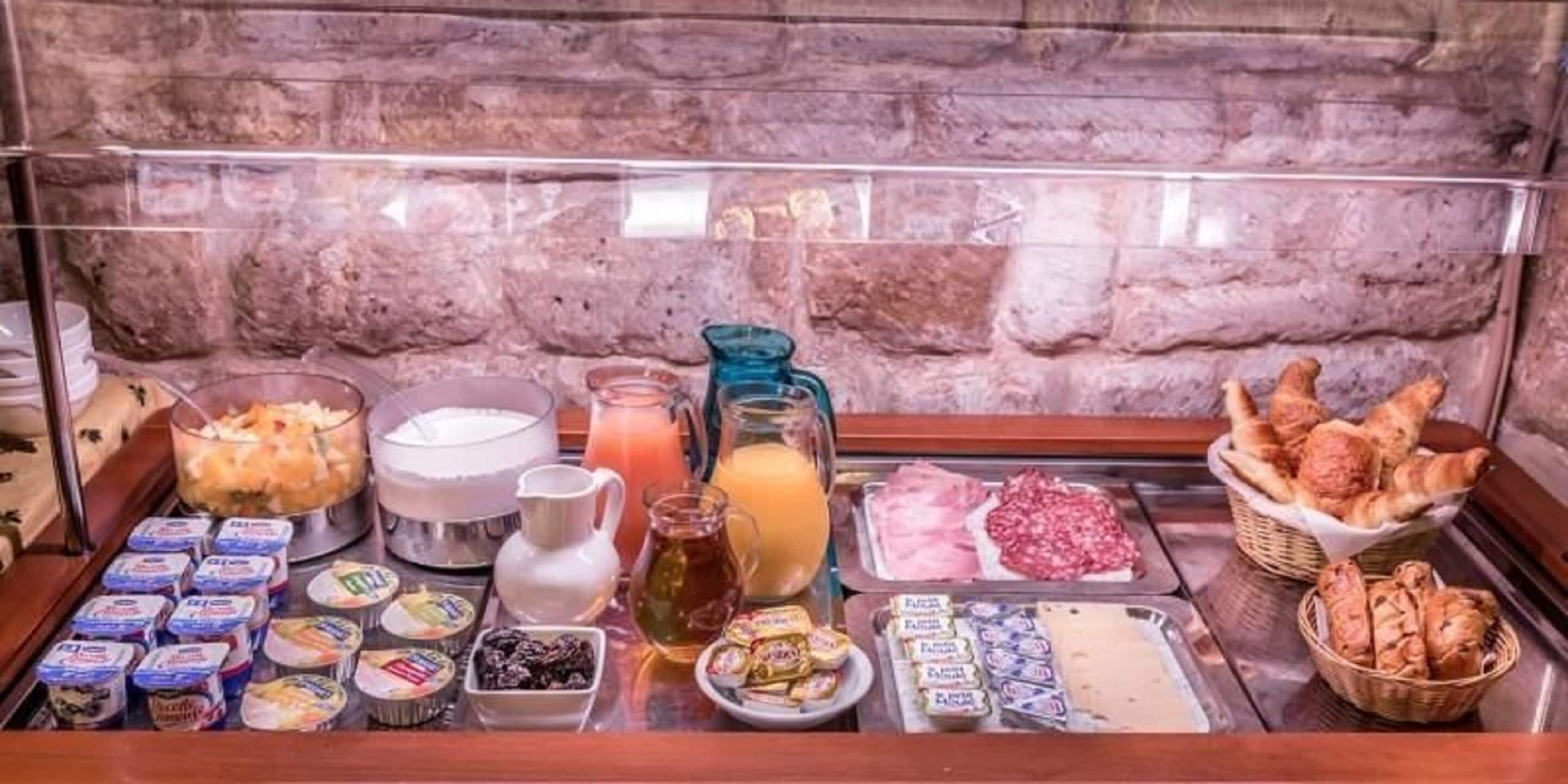 daily buffet breakfast (eur 14.50 per person)