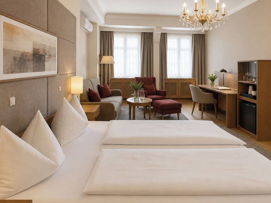 Junior Suite, 1 Double Bed (DORMERO) | Hypo-allergenic bedding, in-room safe, individually decorated
