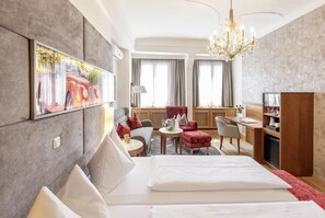 Junior Suite, 1 Double Bed | Hypo-allergenic bedding, in-room safe, individually decorated