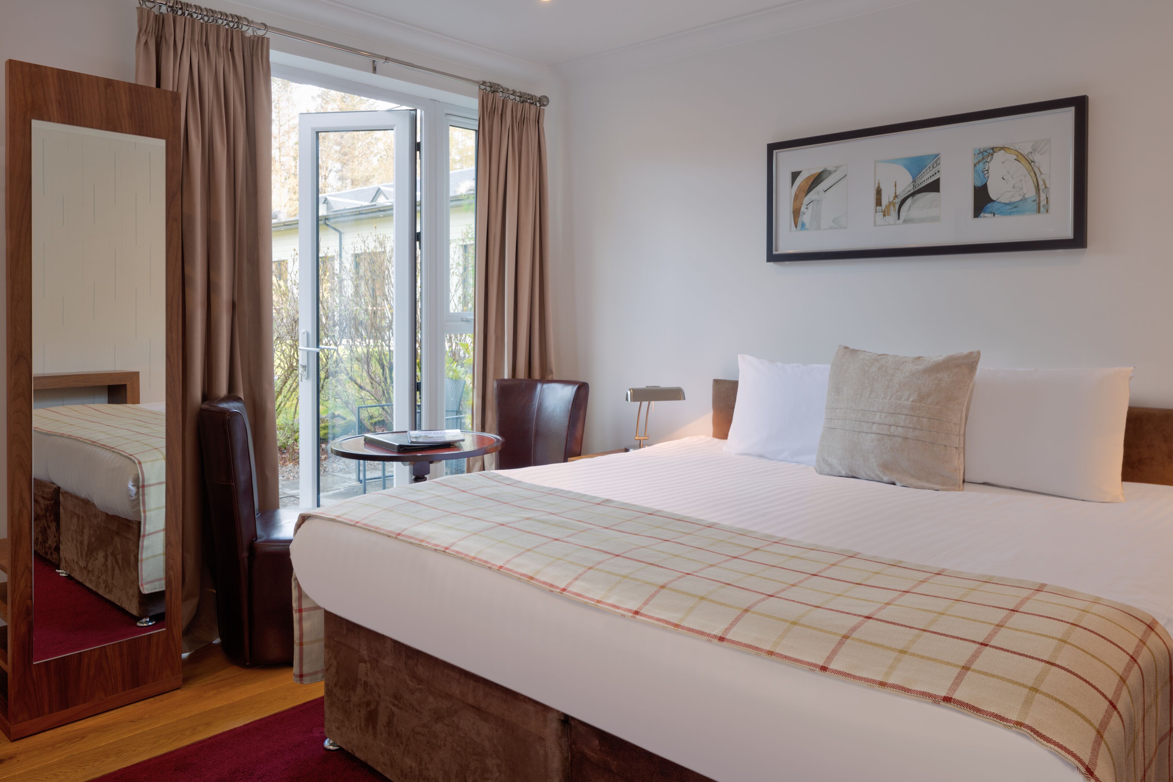 Superior Double Room, 1 King Bed, Patio, Garden View | Frette Italian sheets, premium bedding, blackout drapes, free WiFi