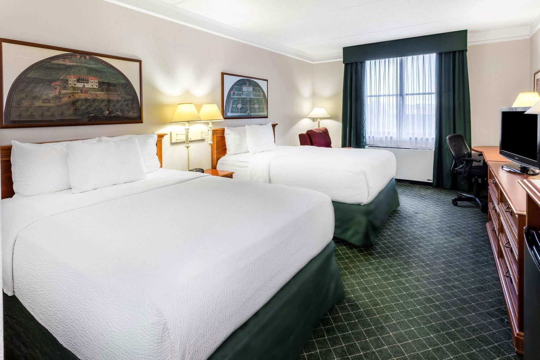 Premium bedding, desk, soundproofing, iron/ironing board
