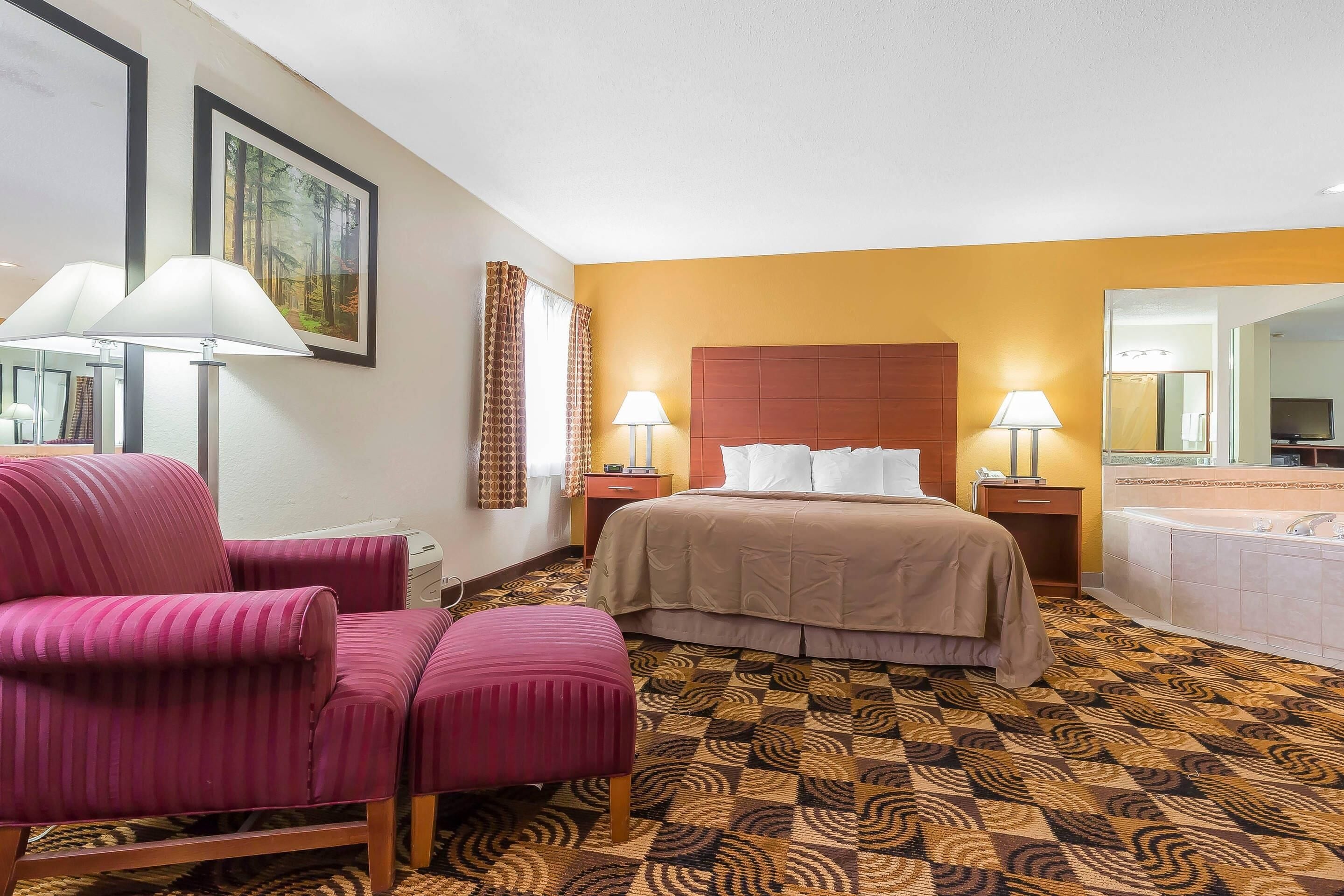 In-room safe, desk, blackout drapes, iron/ironing board