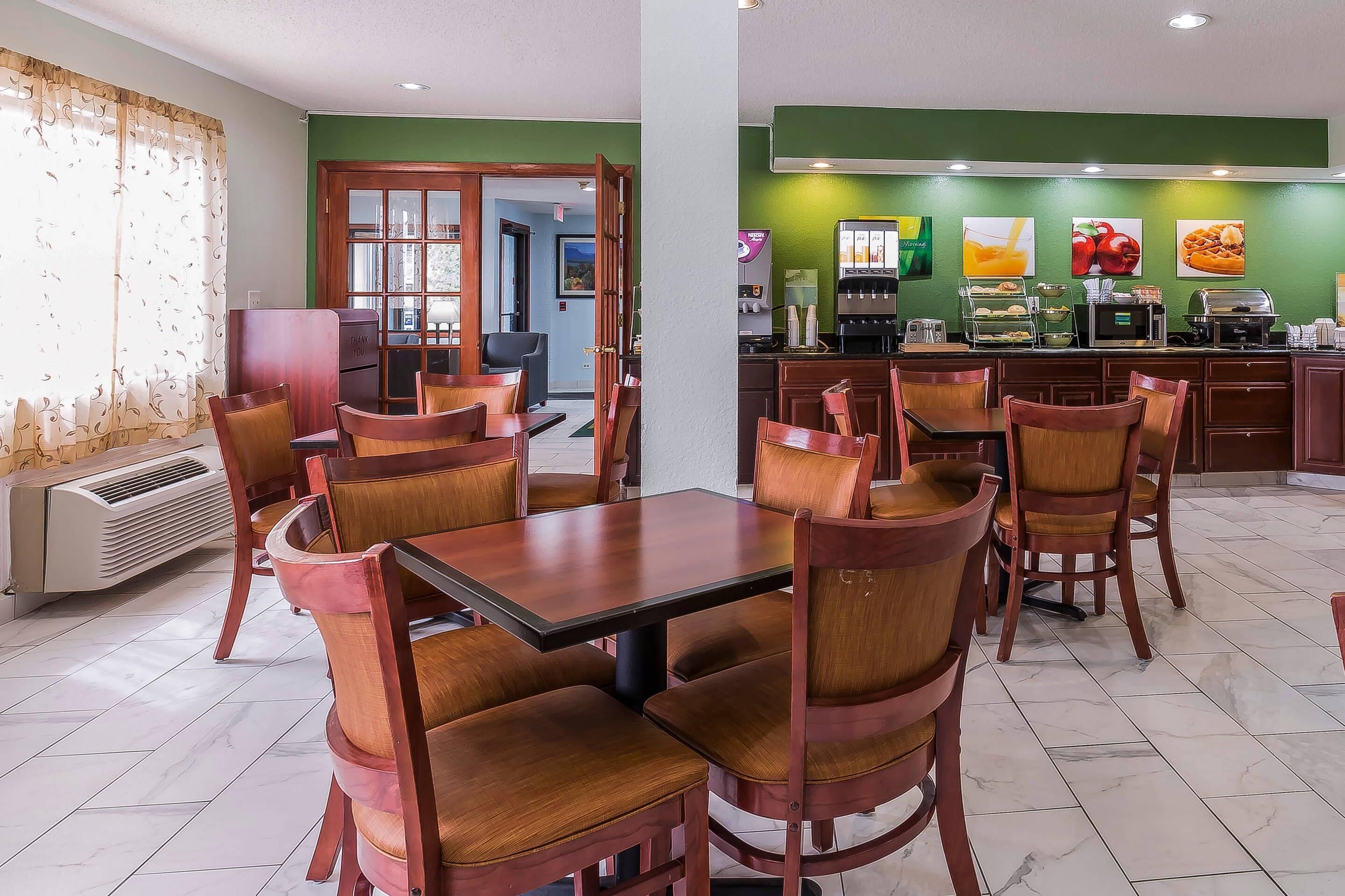 Free buffet breakfast