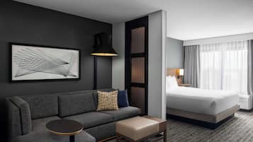 Premium bedding, down comforters, in-room safe, desk