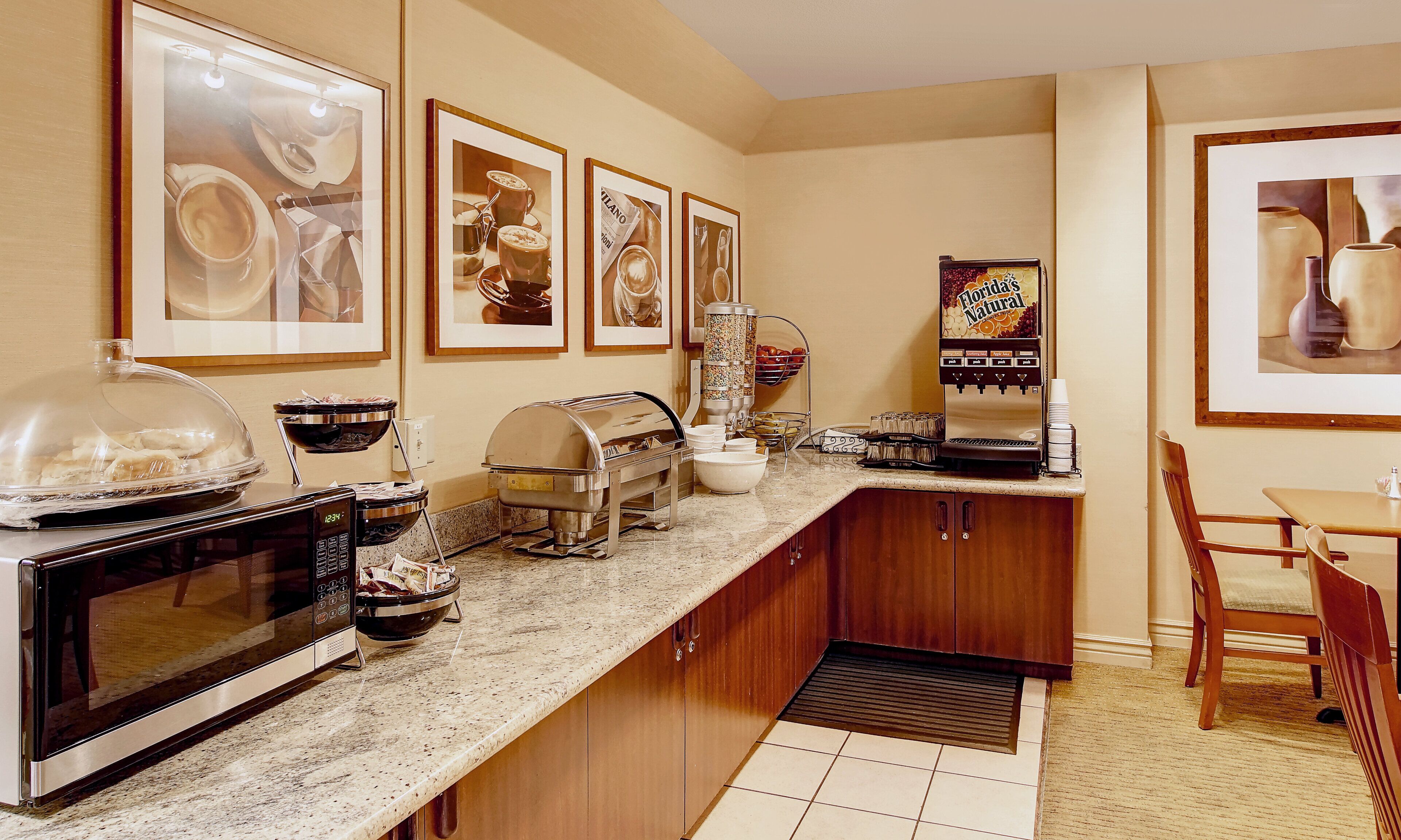 free daily buffet breakfast