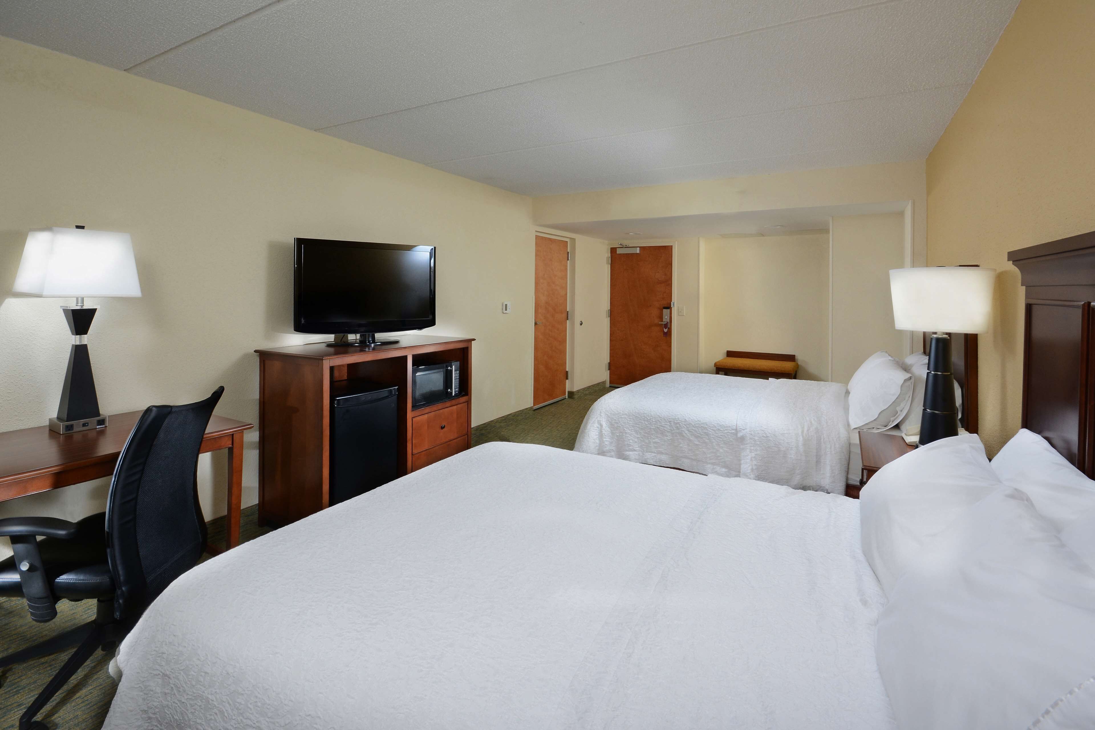 room, 2 queen beds, accessible (mobility & hearing, roll-in shower) | premium bedding, pillow-top beds, in-room safe, desk
