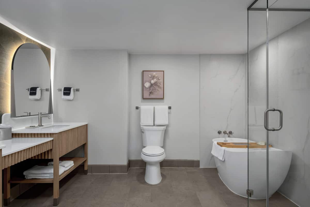 套房, 1 張特大雙人床, 高層 | 浴室 | 花灑/浴缸組合、名牌梳洗用品、風筒、浴袍