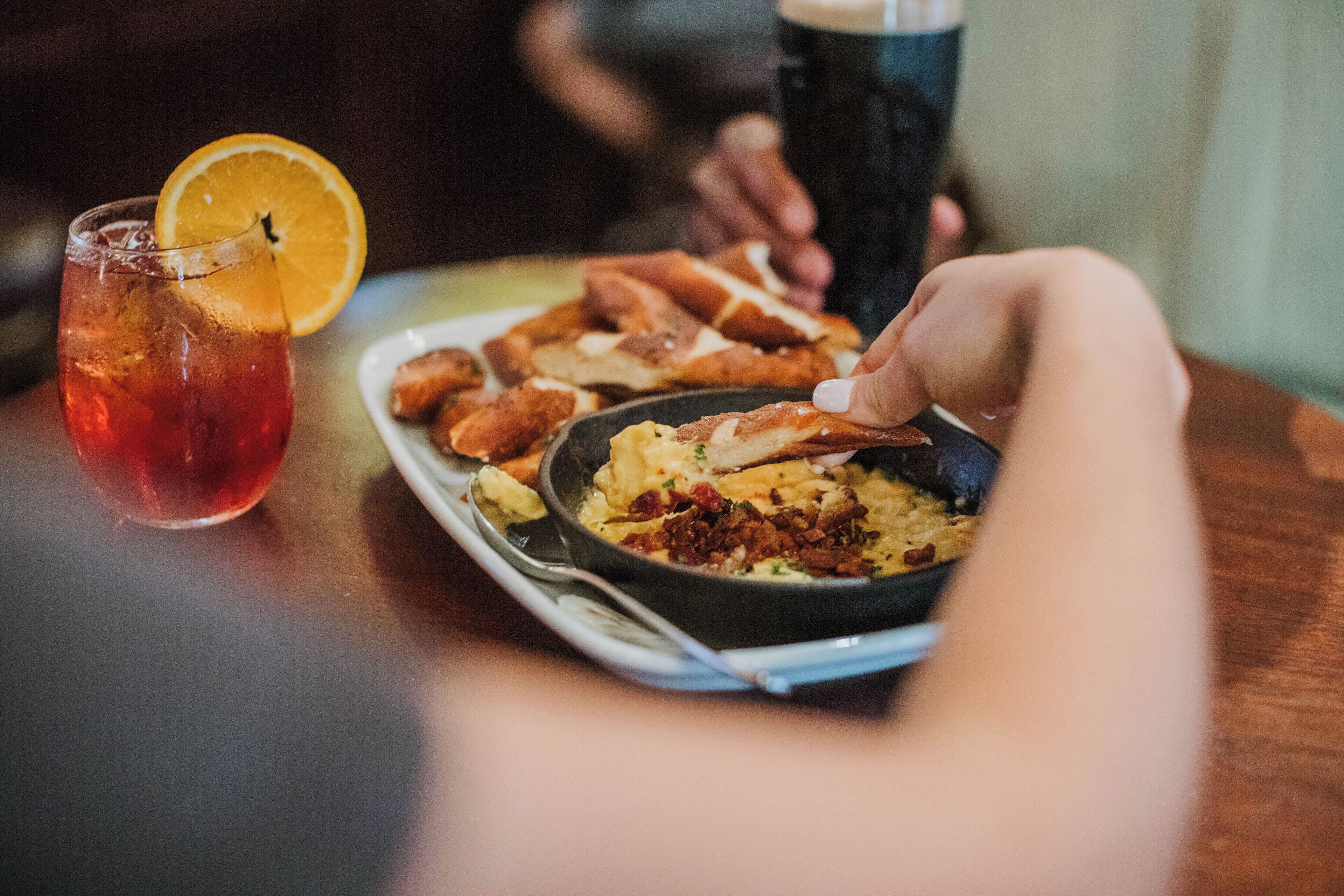 breakfast, lunch and dinner served