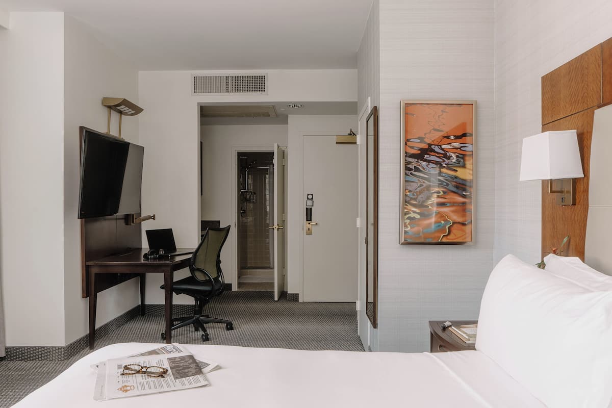 1 chambre, draps en coton égyptien, literie de qualité, coffre-fort