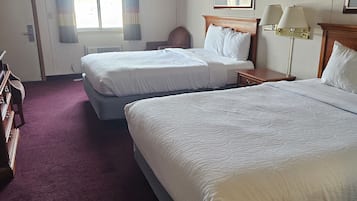 Standard Room, 2 Queen Beds | Desk, iron/ironing board, free cots/infant beds, rollaway beds