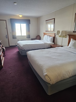 Standard Room, 2 Queen Beds | Desk, iron/ironing board, free cots/infant beds, rollaway beds