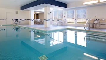 Indoor pool, open 7:00 AM to midnight, sun loungers