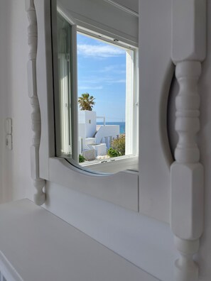 Apartment (Village View) | Hypo-allergenic bedding, minibar, in-room safe, individually decorated - Adonis Hotel & Apartments (Paros)