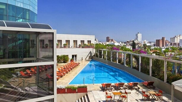 Indoor pool, outdoor pool