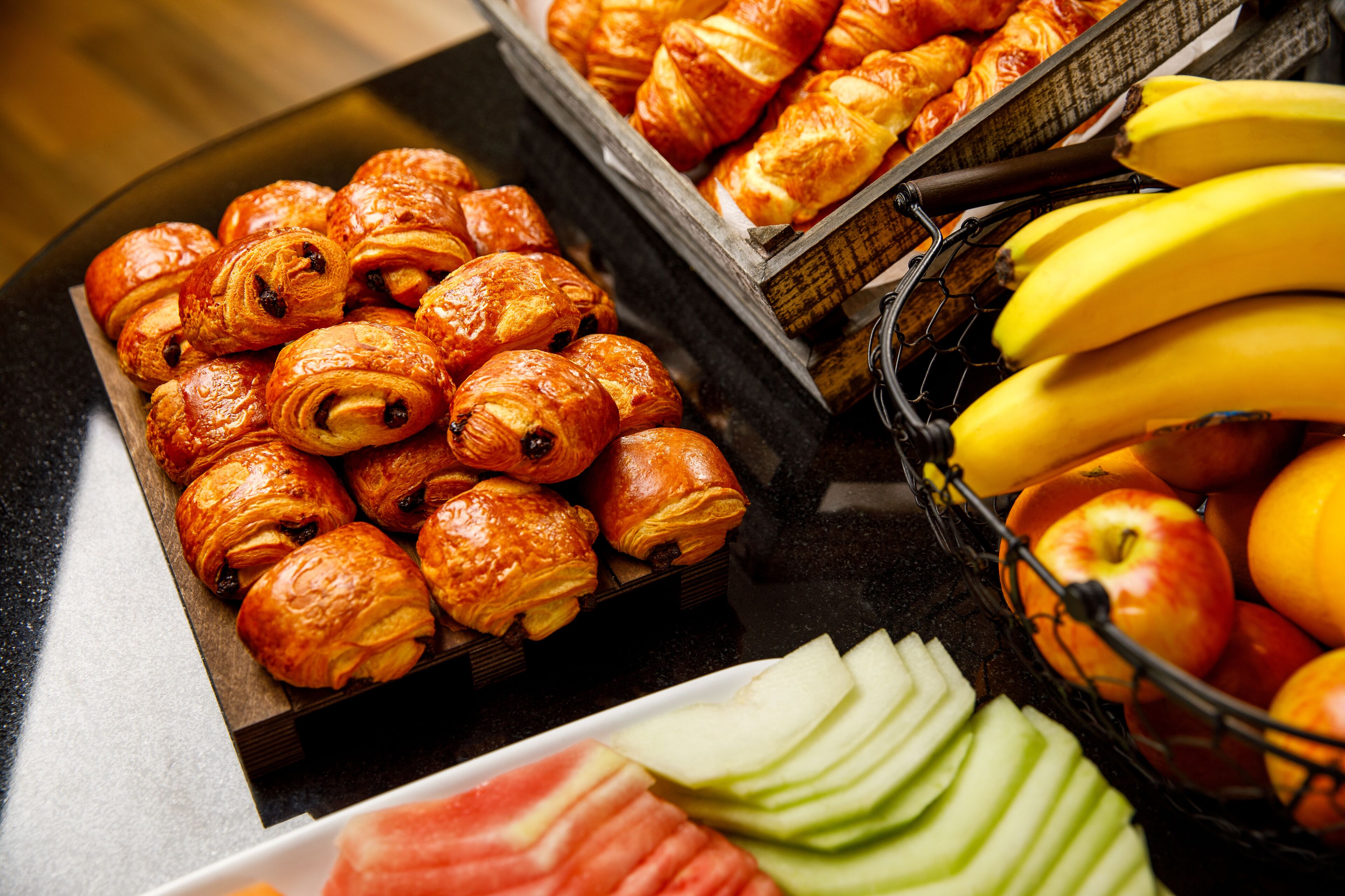 daily continental breakfast (gbp 7.50 per person)