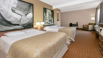 Studio Suite, 2 Queen Beds, Non Smoking | Iron/ironing board, free cots/infant beds, rollaway beds, free WiFi