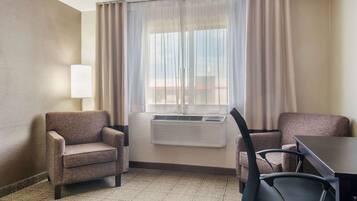 Room, 1 King Bed, Non Smoking | Laptop workspace, iron/ironing board, free WiFi, bed sheets