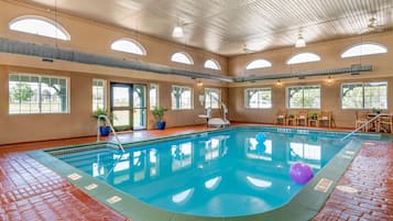 Indoor pool, sun loungers