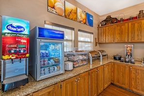 Free daily buffet breakfast