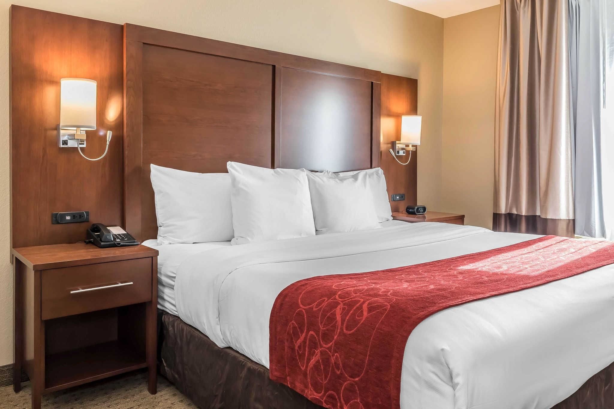 suite, 1 king bed, non smoking | premium bedding, desk, blackout curtains, iron/ironing board