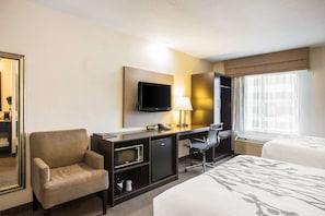 Standard Double Room, 2 Double Beds, Non Smoking | Desk, iron/ironing board, rollaway beds, free WiFi