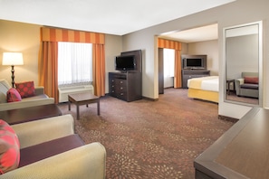 Premium bedding, pillow-top beds, in-room safe, desk