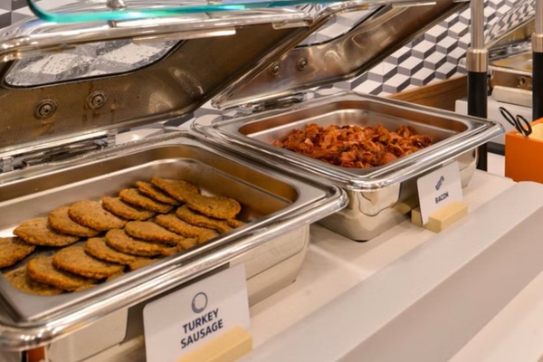 Free buffet breakfast